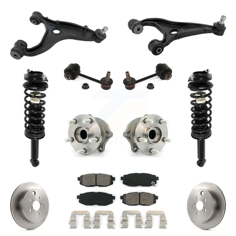 Disc Rotor Brake Pad Hub Bearing Control Arm Tie Rod End Complete Strut Assembly Coil Spring Shock S