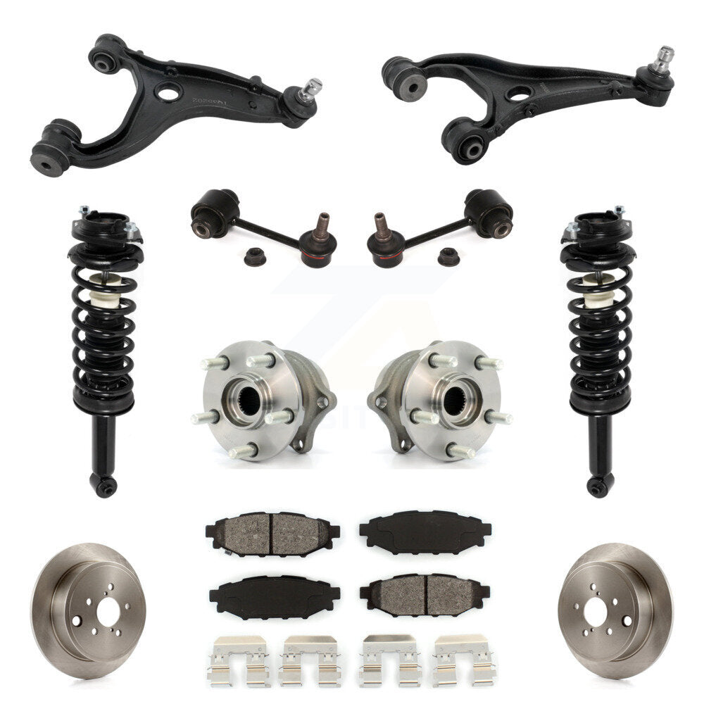 Disc Rotor Brake Pad Hub Bearing Control Arm Tie Rod End Complete Strut Assembly Coil Spring Shock S