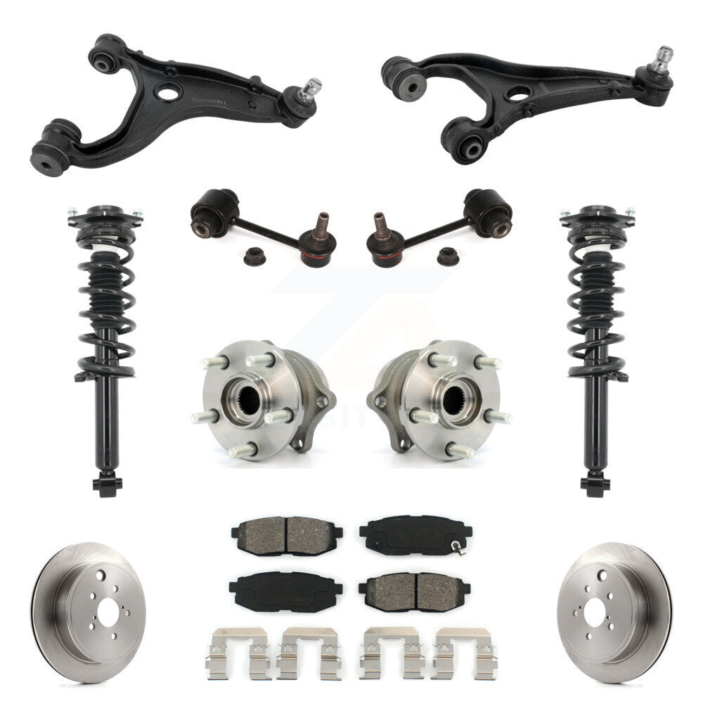 Disc Rotor Brake Pad Hub Bearing Control Arm Tie Rod End Complete Strut Assembly Coil Spring Shock S