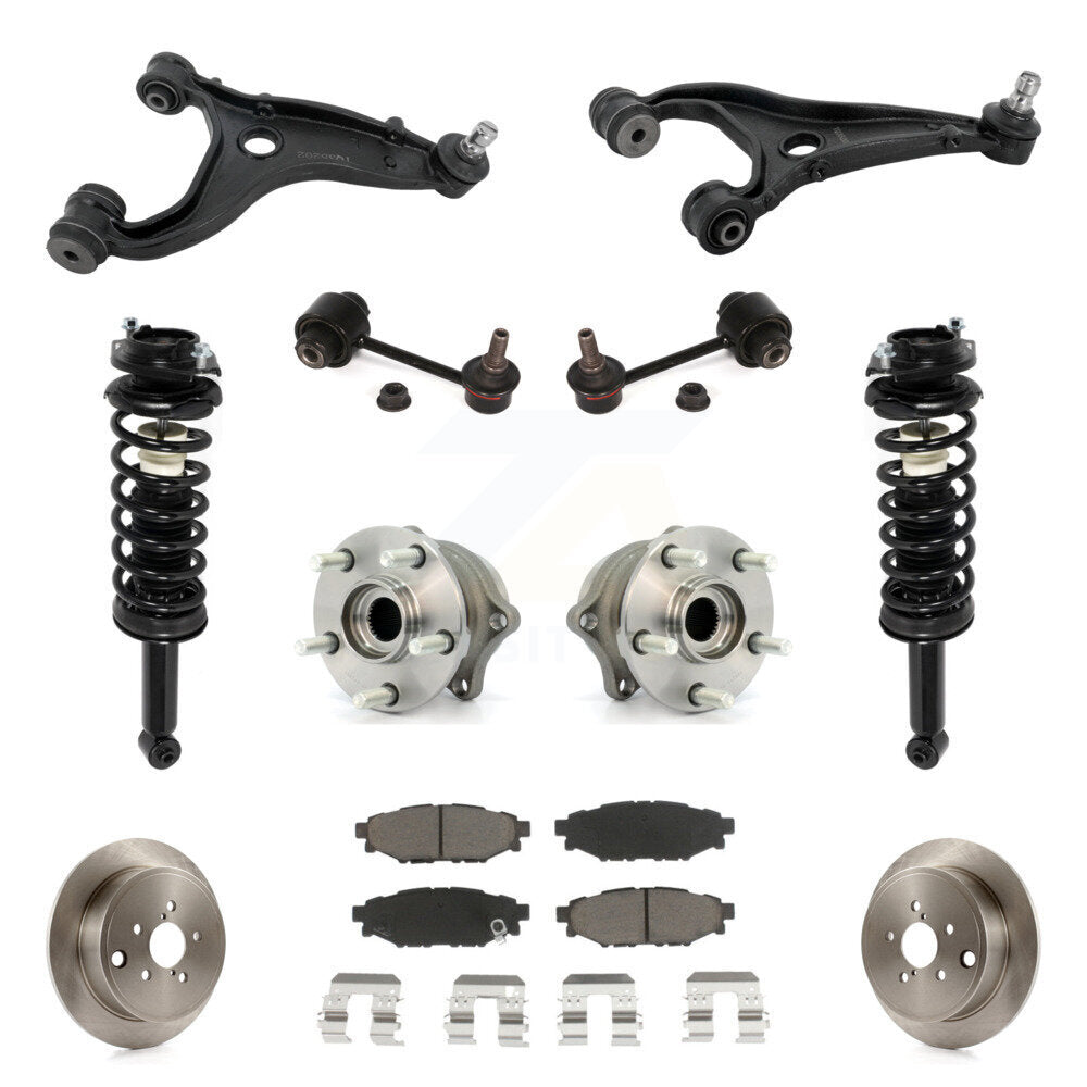 Disc Rotor Brake Pad Hub Bearing Control Arm Tie Rod End Complete Strut Assembly Coil Spring Shock S