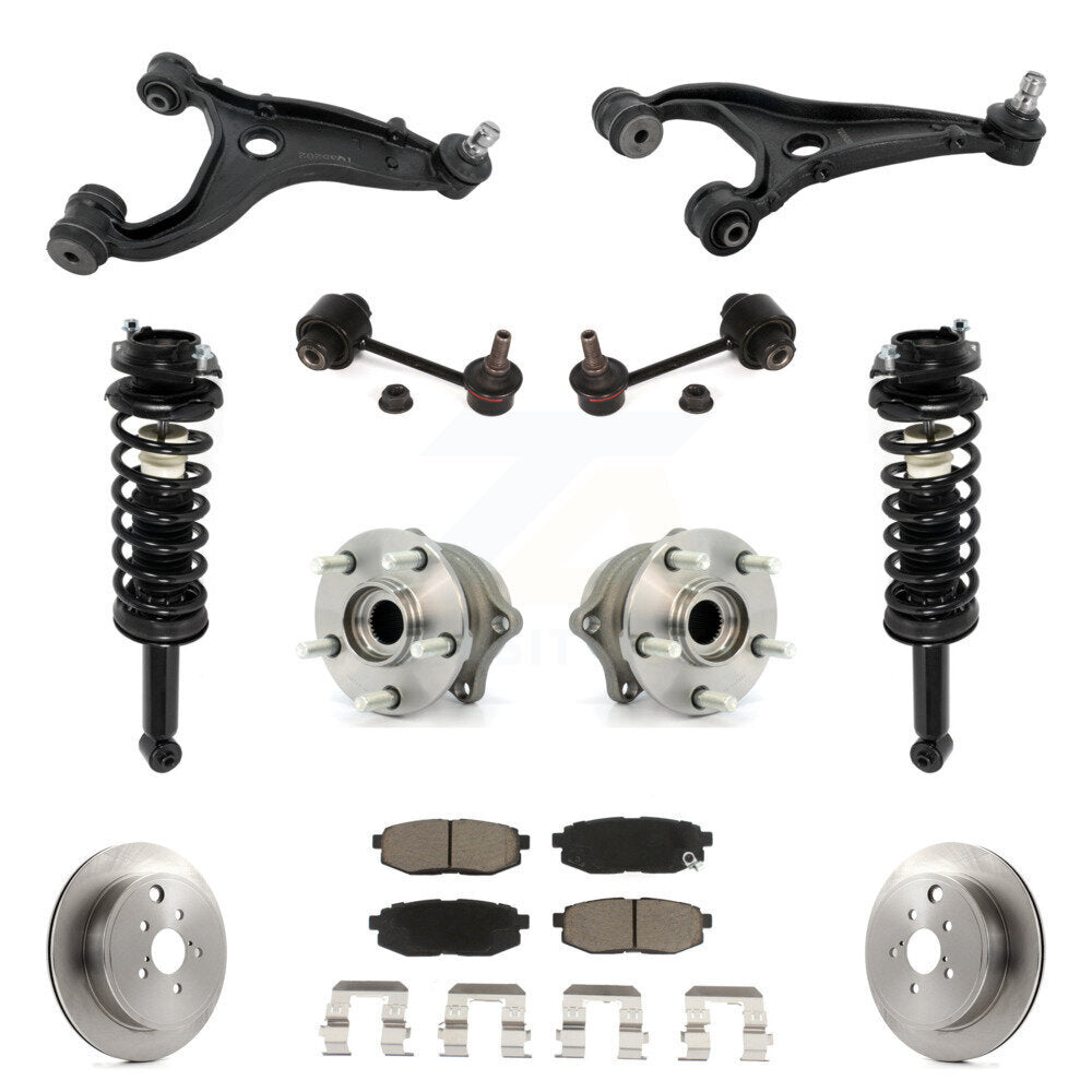 Disc Rotor Brake Pad Hub Bearing Control Arm Tie Rod End Complete Strut Assembly Coil Spring Shock S