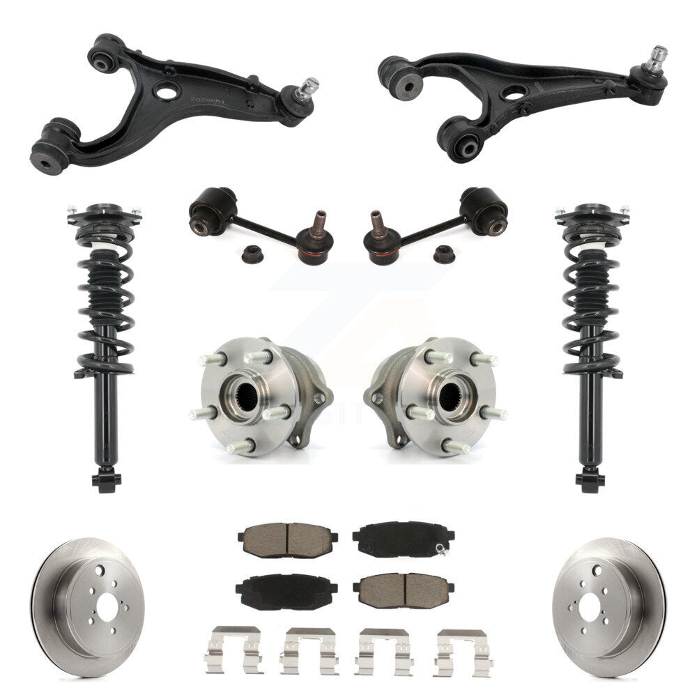Disc Rotor Brake Pad Hub Bearing Control Arm Tie Rod End Complete Strut Assembly Coil Spring Shock S