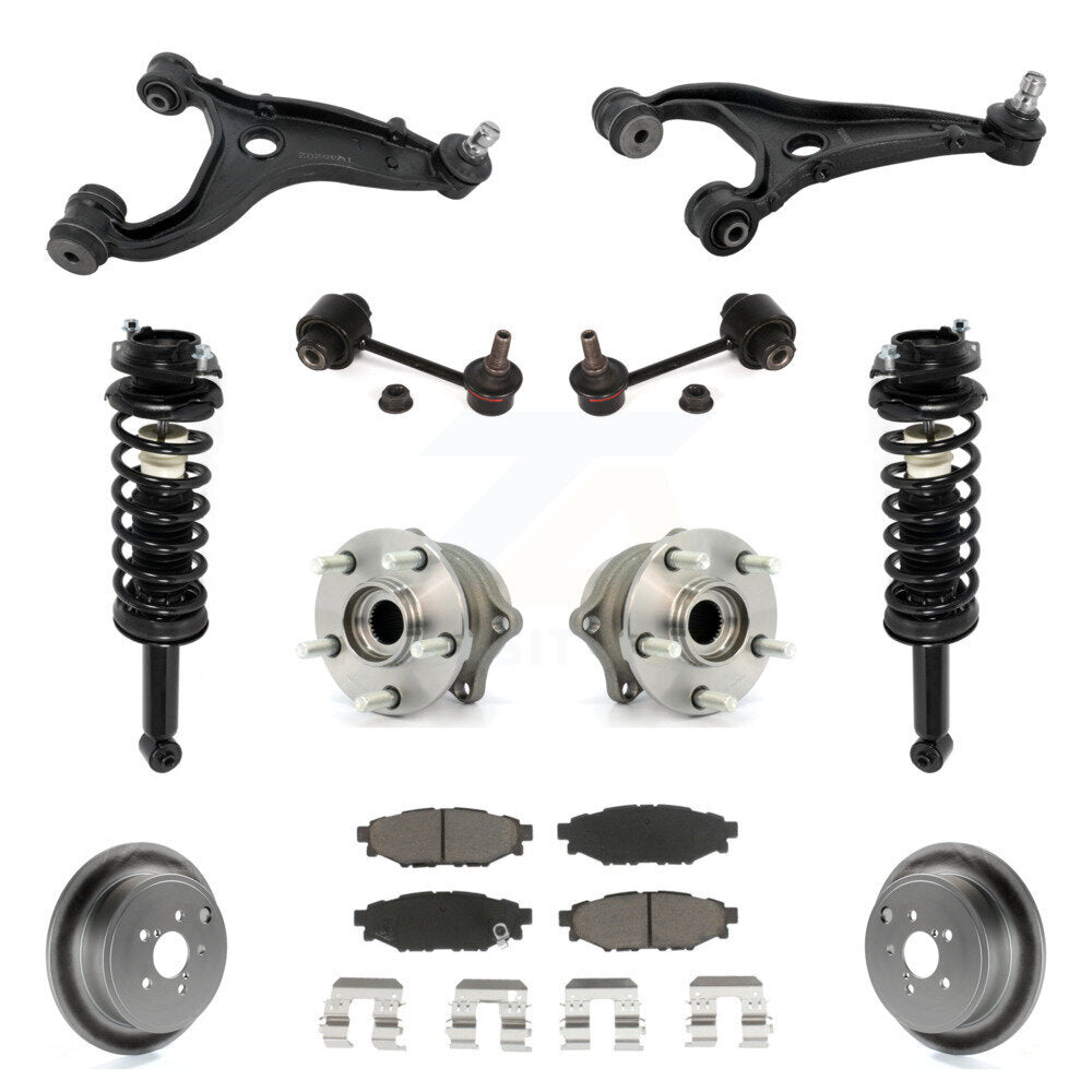 Disc Rotor Brake Pad Hub Bearing Control Arm Tie Rod End Complete Strut Assembly Coil Spring Shock S