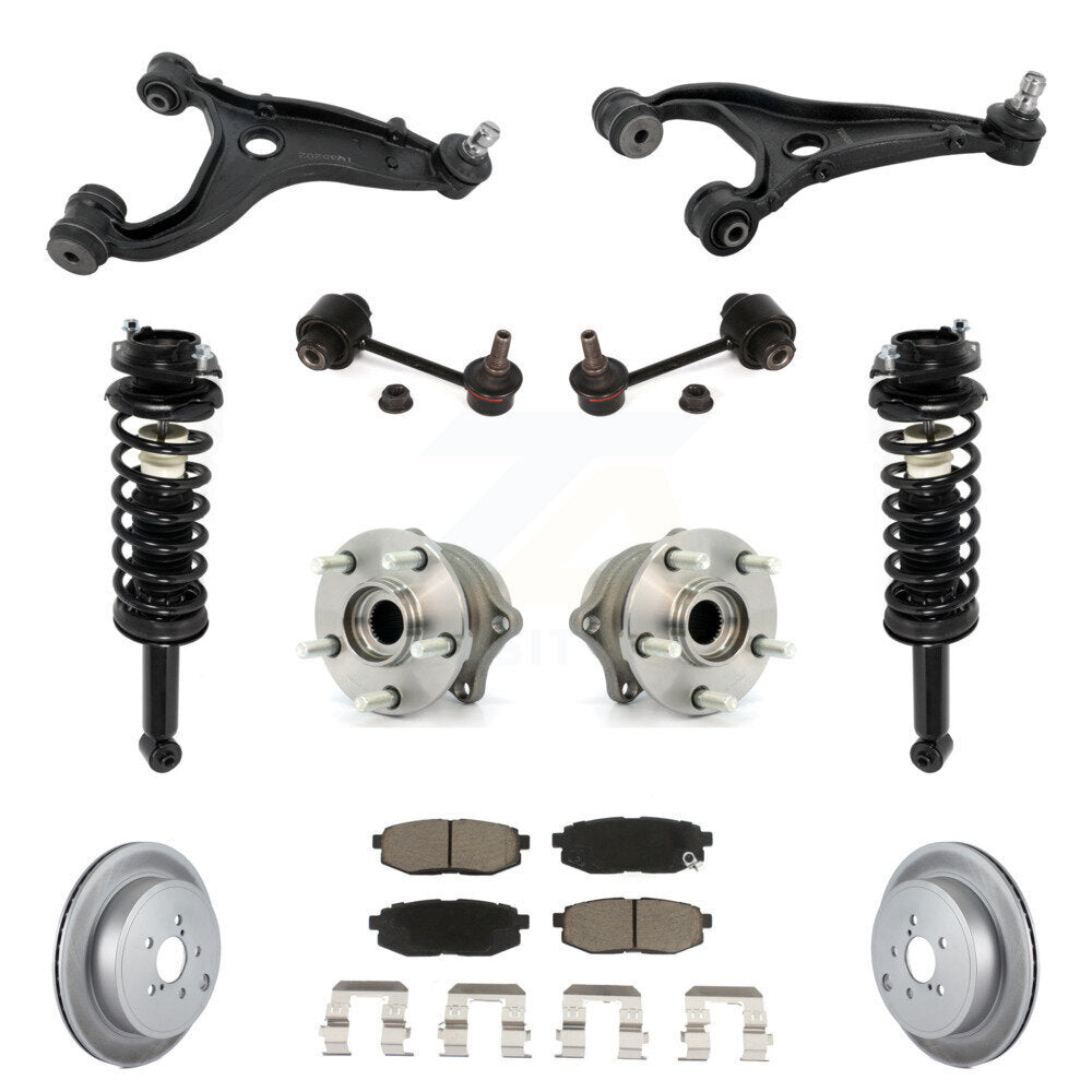 Disc Rotor Brake Pad Hub Bearing Control Arm Tie Rod End Complete Strut Assembly Coil Spring Shock S