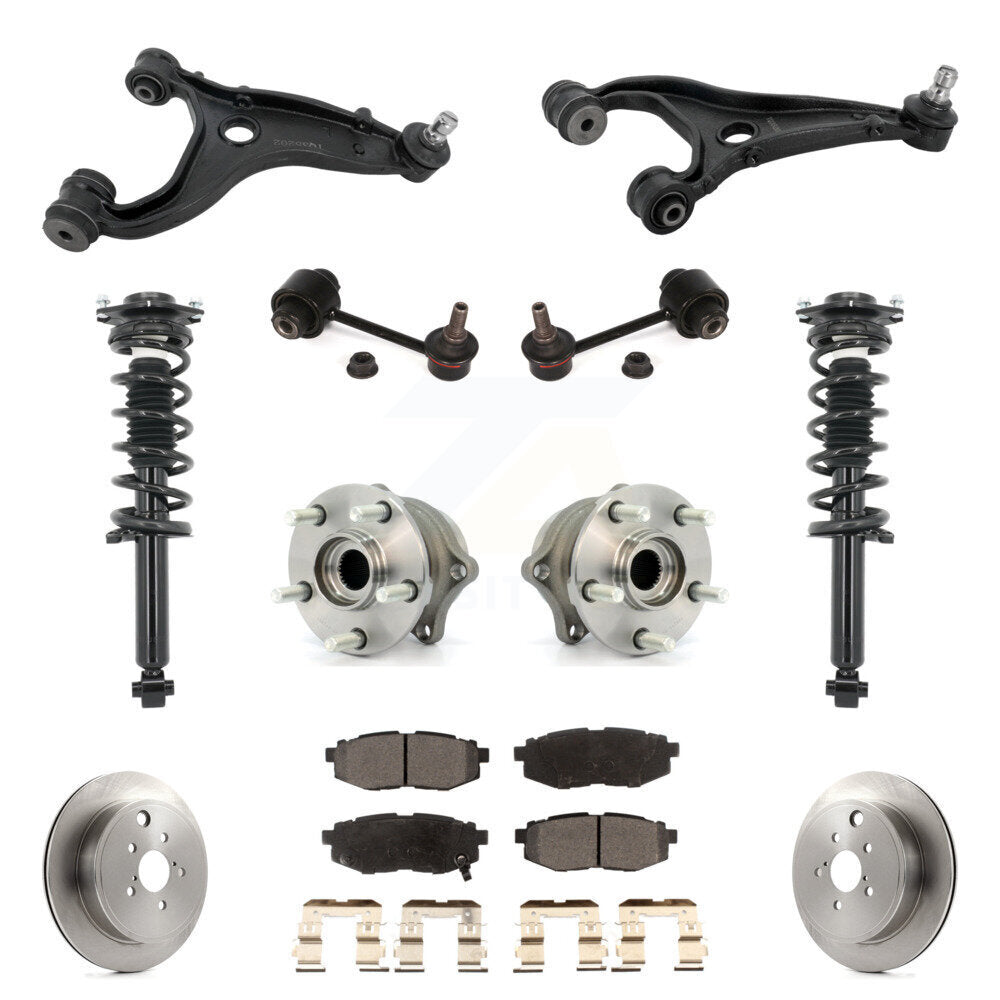Disc Rotor Brake Pad Hub Bearing Control Arm Tie Rod End Complete Strut Assembly Coil Spring Shock S