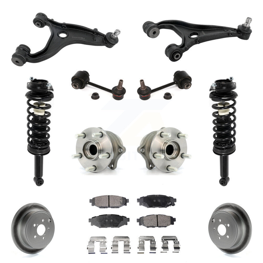 Disc Rotor Brake Pad Hub Bearing Control Arm Tie Rod End Complete Strut Assembly Coil Spring Shock S