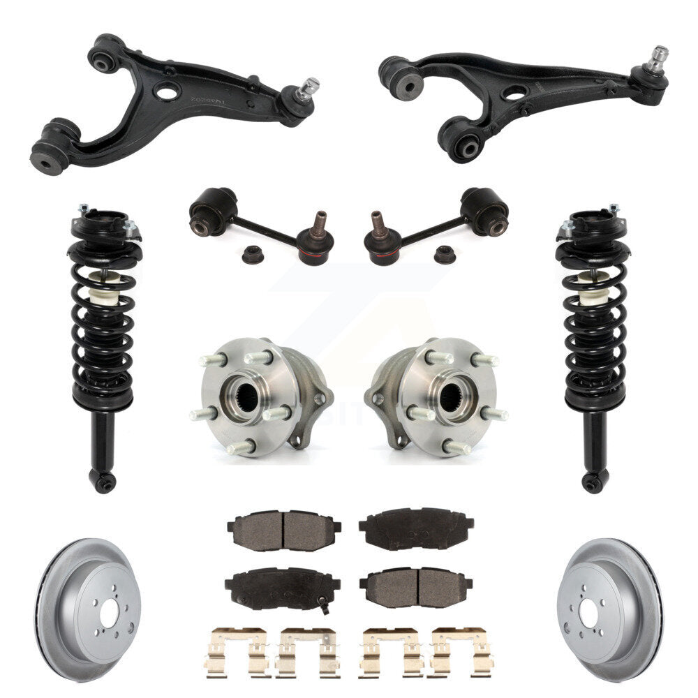 Disc Rotor Brake Pad Hub Bearing Control Arm Tie Rod End Complete Strut Assembly Coil Spring Shock S