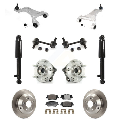 Rotor Ceramic Pads Hub Bearing Shock Upper Control Arm & Link Rear Kit For Santa