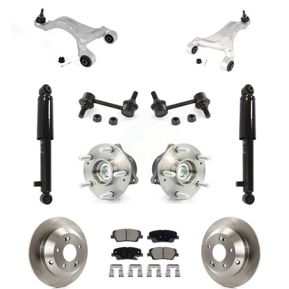 Rotor Ceramic Pads Hub Bearing Shock Upper Control Arm & Link Rear Kit For Santa