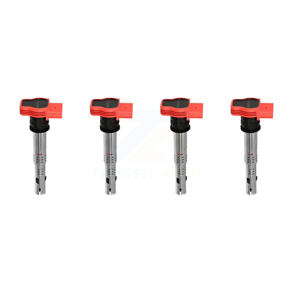 Ignition Coil (4 Pack) For Audi Q5 Q7 A4 Quattro Porsche Cayenne Volkswagen A6