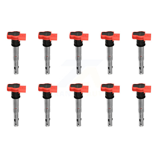 Ignition Coil (10 Pack) For Audi Q5 Q7 A4 Quattro Porsche Cayenne Volkswagen A6
