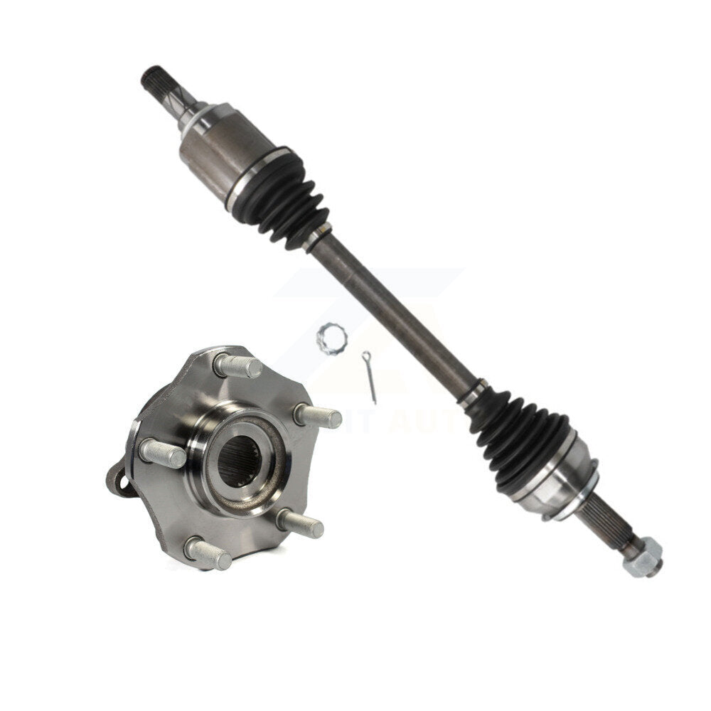 CV Axle Drive Shaft And Hub Bearing Assembly Front Left Kit For Nissan Rogue
