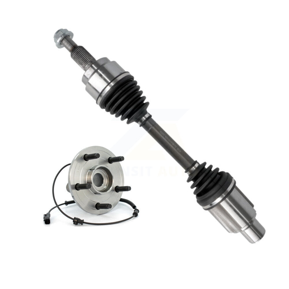 CV Axle Drive Shaft And Wheel Hub Bearing Front Left Kit For Ram 1500 Dodge 4WD