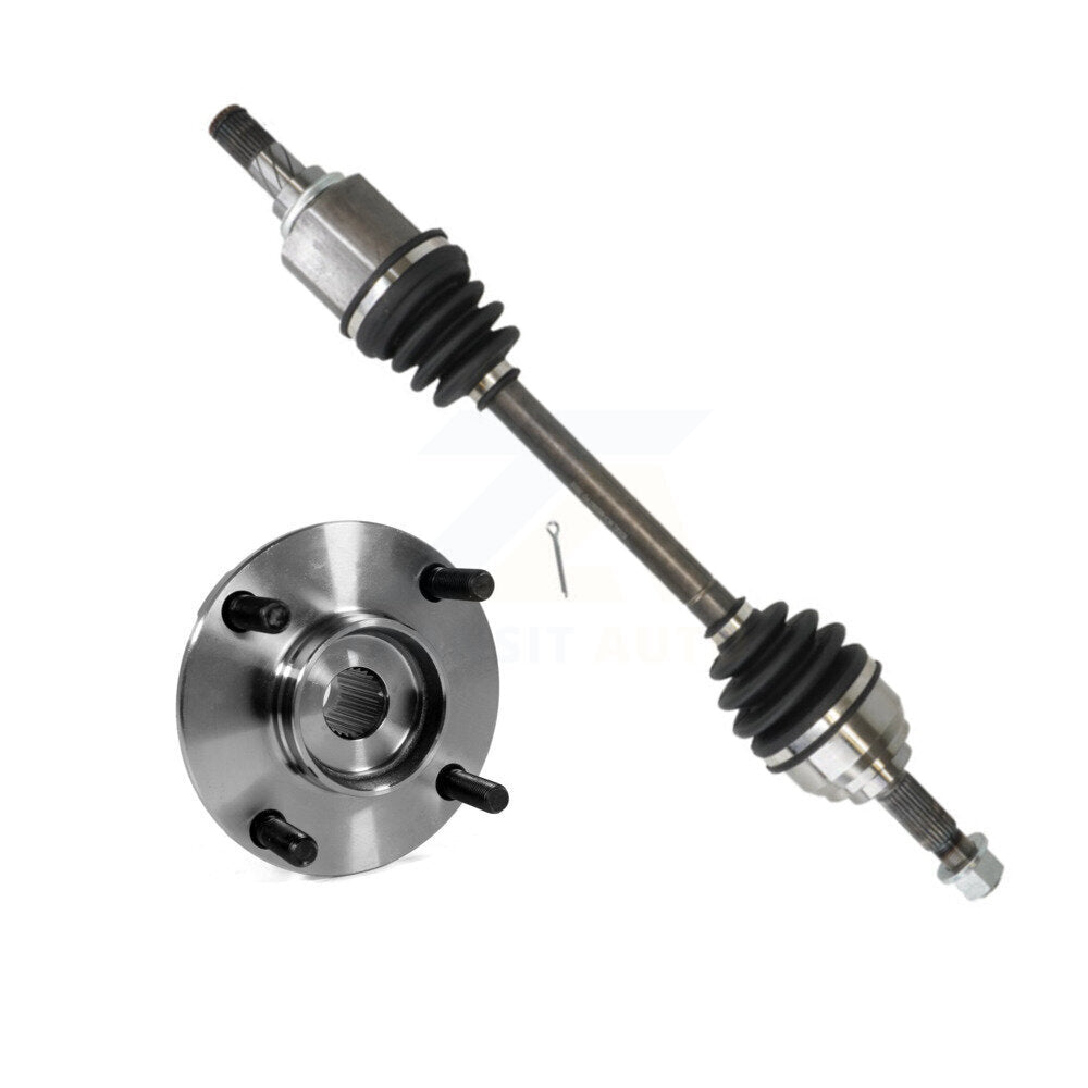 CV Axle Drive Shaft And Wheel Hub Bearing Front Left Kit For Nissan Versa Cube