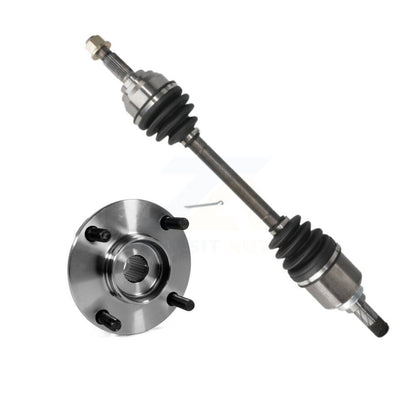 CV Axle Drive Shaft And Wheel Hub Bearing Front Left Kit For Nissan Versa Cube
