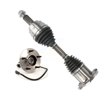 CV Axle Shaft And Hub Bearing Front Left Kit For Ford F-150 4WD with 4-Wheel ABS