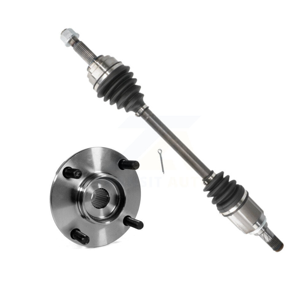 CV Axle Drive Shaft And Hub Bearing Front Left Kit For Nissan Versa w o CVT