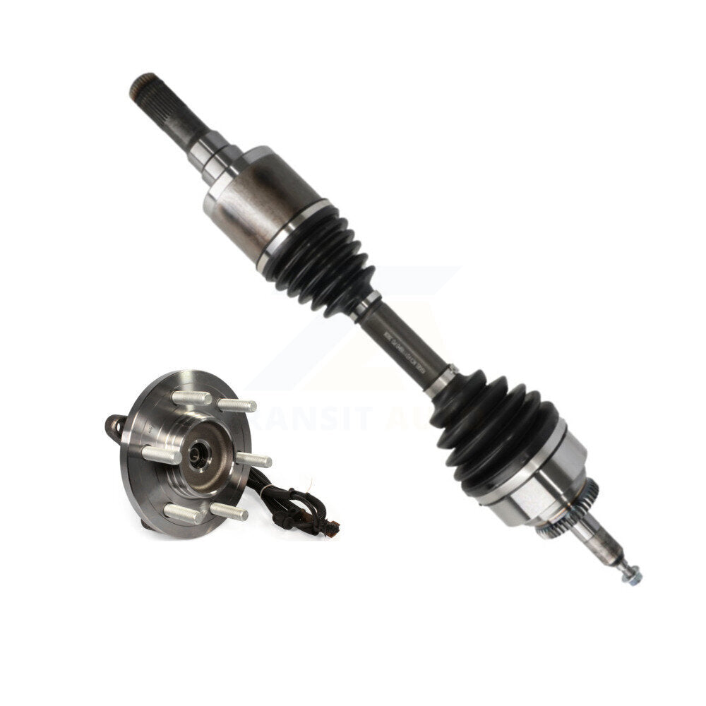 CV Axle Drive Shaft And Wheel Hub Bearing Assembly Front Left Kit For Ford F-150