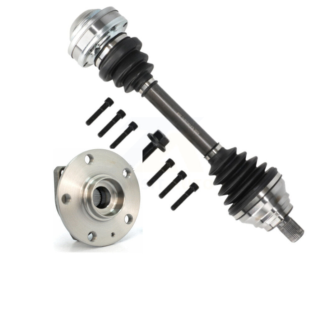 CV Axle Drive Shaft And Hub Bearing Assembly Front Left Kit For Volkswagen R32