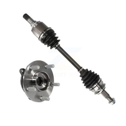 CV Axle Drive Shaft And Complete Hub Bearing Assembly Front Left Kit For Mazda 3