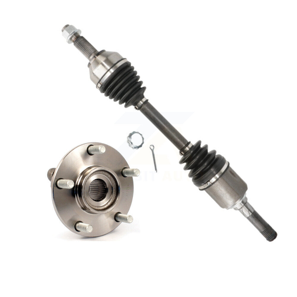 CV Axle Drive Shaft And Hub Bearing Front Left Kit For Nissan Rogue Select AWD