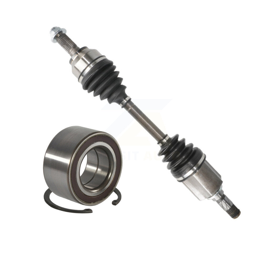 CV Axle Drive Shaft Complete Assembly And Bearing Front Left Kit For Mazda 3
