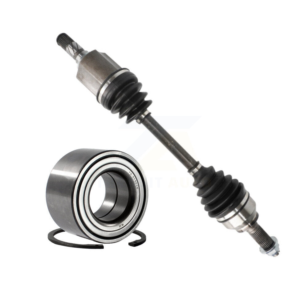 CV Axle Drive Shaft Complete Assembly And Bearing Front Left Kit For Mazda 3