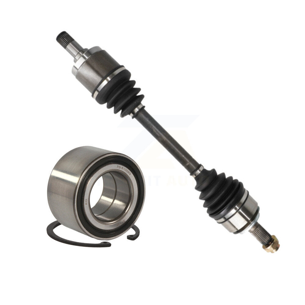 CV Axle Drive Shaft Complete Assembly And Bearing Front Left Kit For Honda Civic
