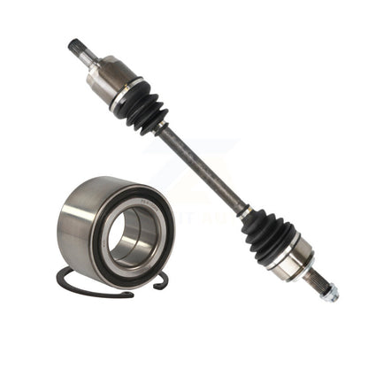 CV Axle Drive Shaft Complete Assembly And Bearing Front Left Kit For Honda Civic