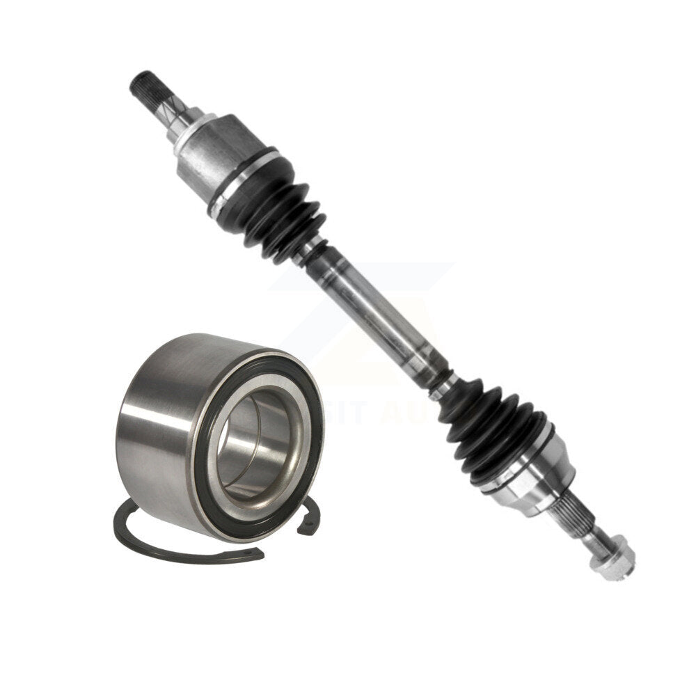 CV Axle Drive Shaft Complete Assembly And Bearing Front Left Kit For Ford Focus