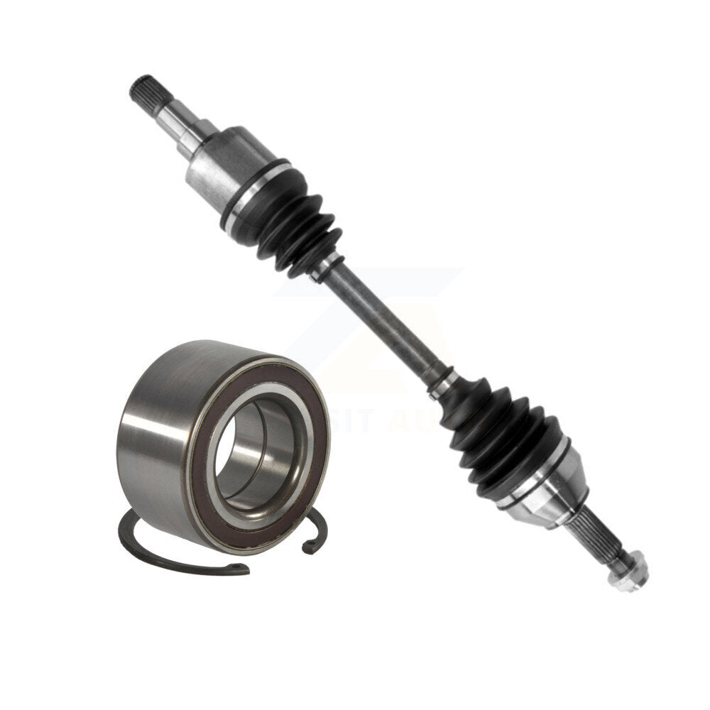 CV Axle Drive Shaft Complete Assembly And Bearing Front Left Kit For Ford Focus