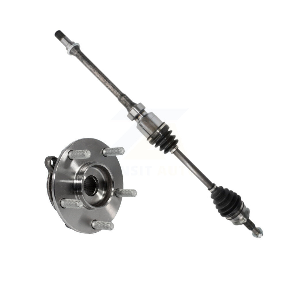 CV Axle Drive Shaft And Wheel Hub Bearing Assembly Front Right Kit For Mazda 3
