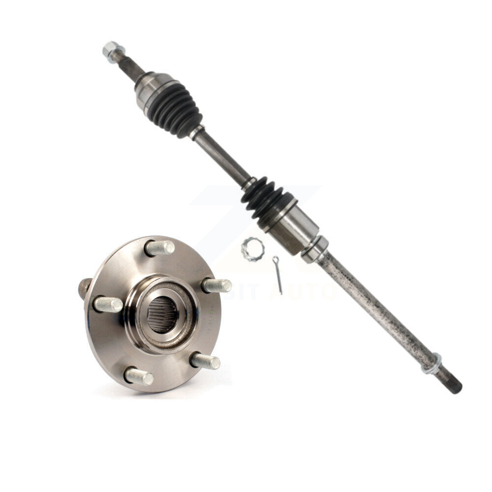 CV Axle Drive Shaft And Hub Bearing Front Right Kit For Nissan Rogue Select AWD
