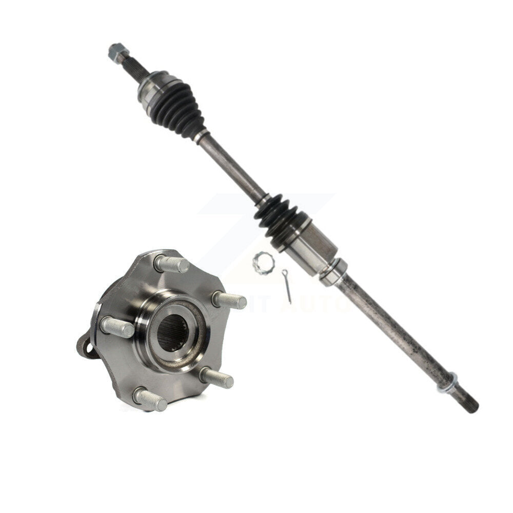 CV Axle Drive Shaft And Bearing Front Right Kit For Nissan Rogue FWD with 2.5L