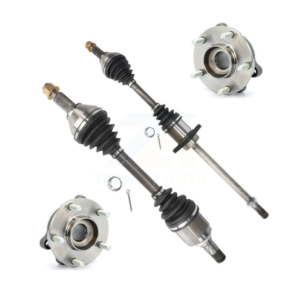CV Axle Drive Shaft And Wheel Hub Bearing Assembly Front Kit For Nissan Altima