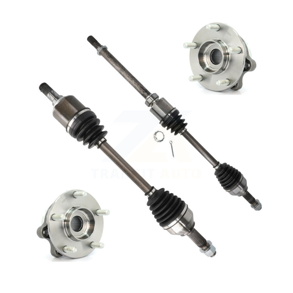 CV Axle Drive Shaft And Wheel Hub Bearing Assembly Front Kit For Nissan Altima