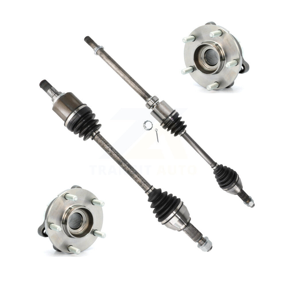 CV Axle Drive Shaft And Wheel Hub Bearing Assembly Front Kit For Nissan Altima