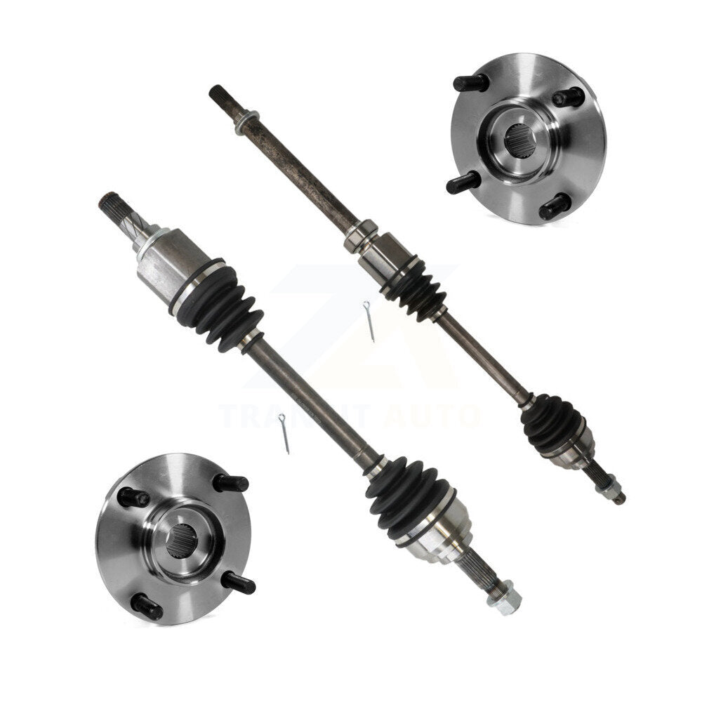 CV Axle Drive Shaft And Hub Bearing Assembly Front Kit For Nissan Versa Cube