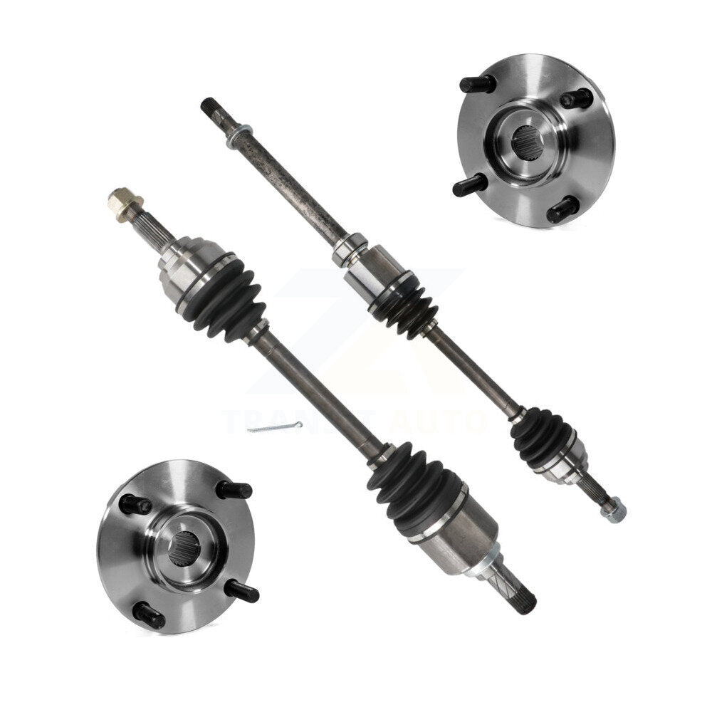 CV Axle Drive Shaft And Hub Bearing Assembly Front Kit For Nissan Versa Cube