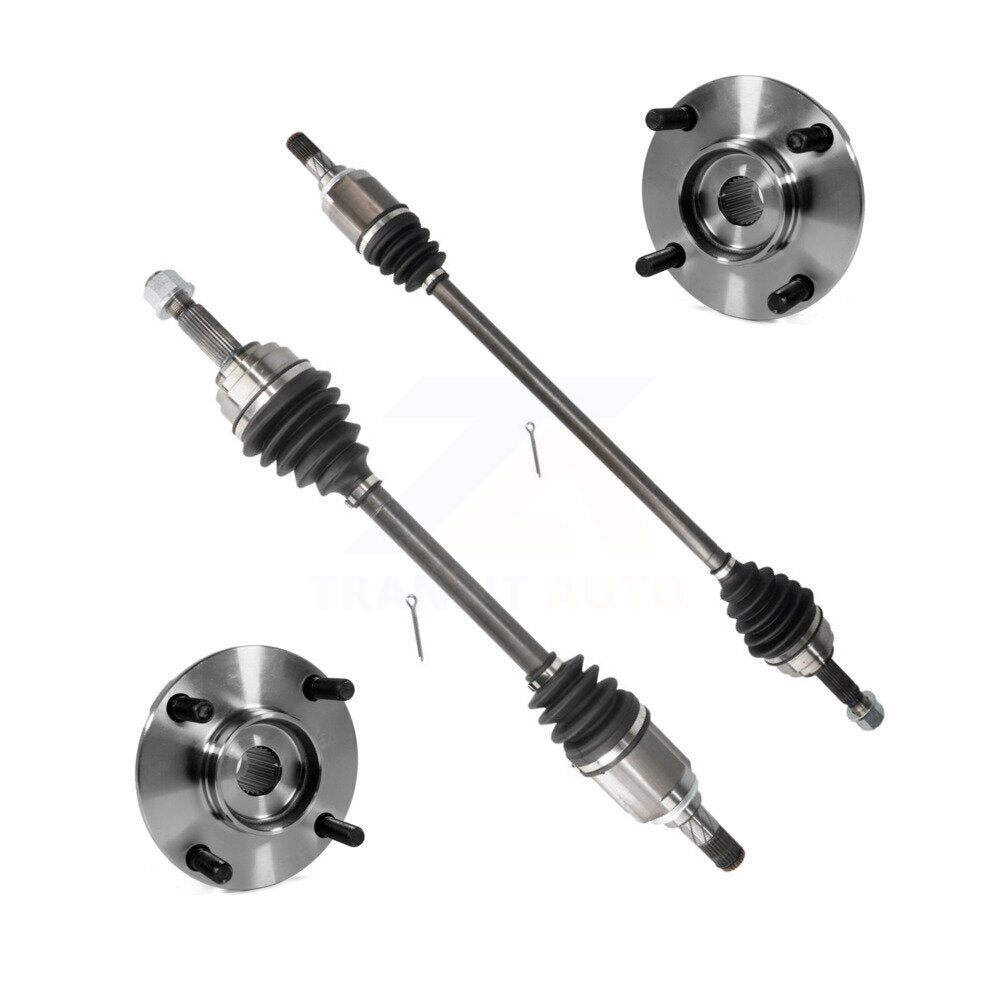 CV Axle Drive Shaft And Hub Bearing Assembly Front Kit For Nissan Versa w o CVT