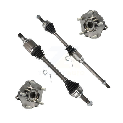CV Axle Drive Shaft And Complete Hub Bearing Assembly Front Kit For Nissan Rogue