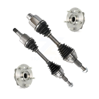 CV Axle Drive Shaft And Wheel Hub Bearing Assembly Front Kit For Dodge Journey
