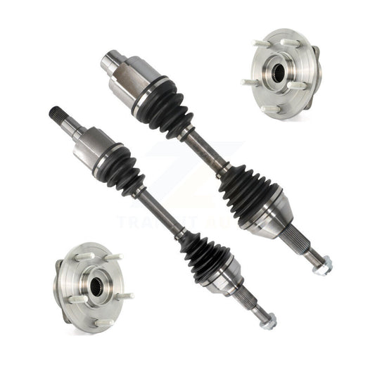 CV Axle Drive Shaft And Wheel Hub Bearing Assembly Front Kit For Dodge Journey