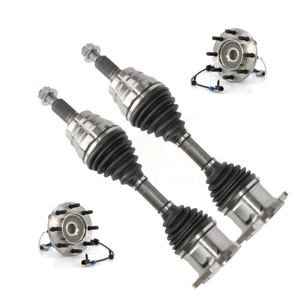 CV Axle Shaft And Bearing Front Kit For Chevrolet Silverado 3500 GMC Sierra 4WD