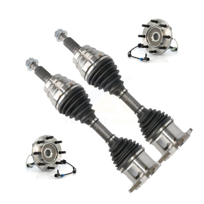 CV Axle Shaft And Bearing Front Kit For Chevrolet Silverado 3500 GMC Sierra 4WD