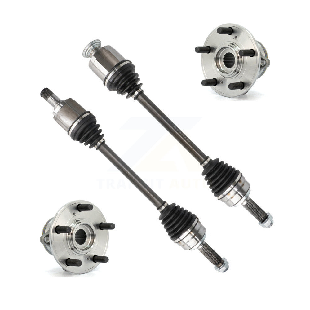 CV Axle Drive Shaft And Wheel Hub Bearing Front Kit For 2010-2013 Acura MDX ZDX