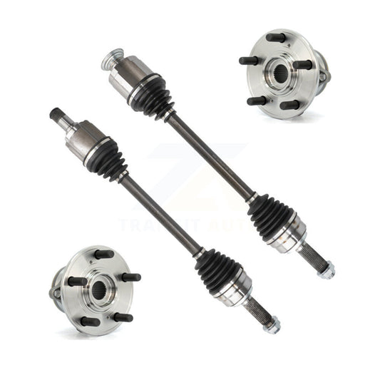 CV Axle Drive Shaft And Wheel Hub Bearing Front Kit For 2010-2013 Acura MDX ZDX