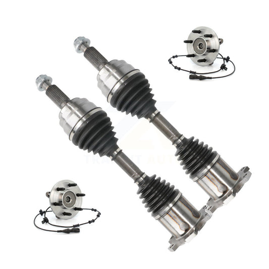 CV Axle Drive Shaft And Bearing Front Kit For Ford Expedition Lincoln Navigator