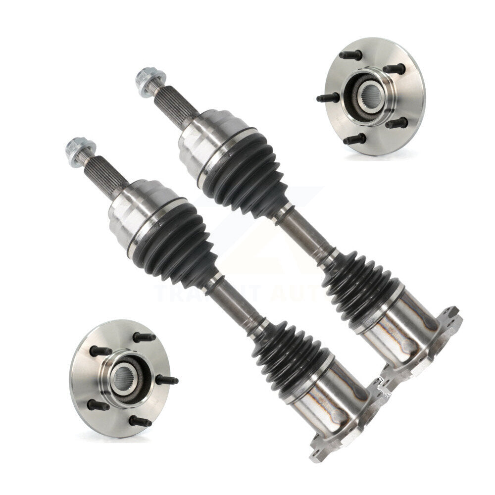 CV Axle Drive Shaft And Bearing Front Kit For Ford F-150 4WD with 2-Wheel ABS
