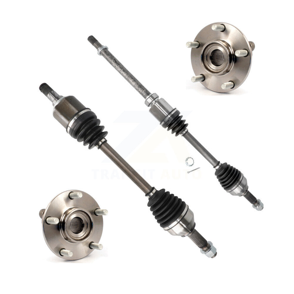 CV Axle Drive Shaft And Hub Bearing Front Kit For Nissan Rogue Sentra Select